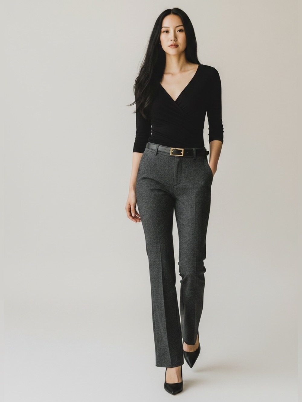 Ricki’s Trousers Dress  Pants Favourite Bootcut Mid Rise Black White Size 2 NWT